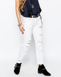 Рваные джинсы бойфренда Glamorous - Белый