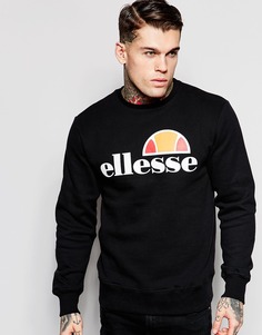 Свитшот с классическим логотипом Ellesse - Черный