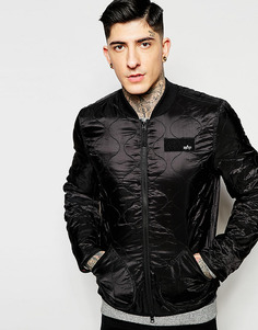 Черная стеганая куртка-пилот Alpha Industries - Черный