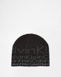 Шапка с логотипом Calvin Klein 1 - Черный