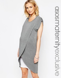Платье для кормящих мам с запахом ASOS Maternity