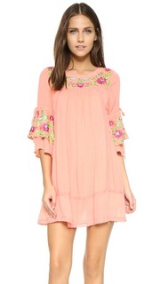 Мини-платье с вышивкой Rahi Cali