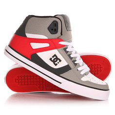 Кеды кроссовки высокие DC Spartan High Wc Grey/Red/White