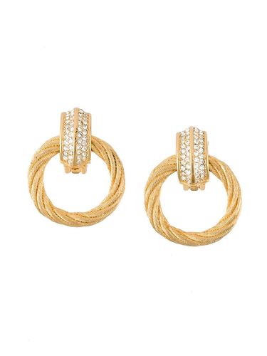Серьги-подвески кольцами Christian Dior Vintage