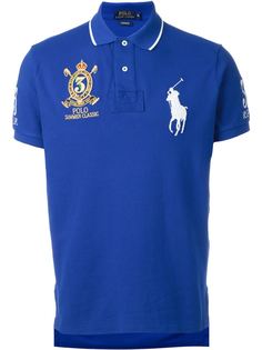 футболка-поло с вышитым логотипом Polo Ralph Lauren