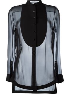 прозрачная блузка  Givenchy