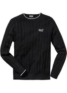 Пуловер Slim Fit (светло-серый меланж) Bonprix