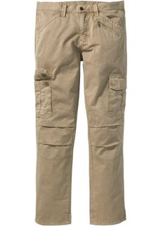 Брюки-карго Loose-Fit Straight (зеленый хаки) Bonprix