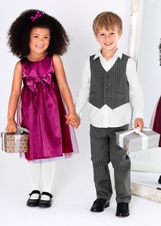 Рубашка + жилет + брюки (3 изд.) (антрацитовый/белый) Bonprix