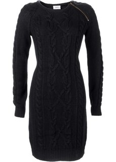 Вязаное платье (темно-оливковый) Bonprix