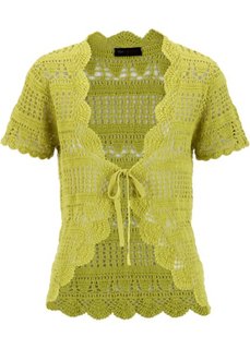 Вязаная безрукавка (черный) Bonprix