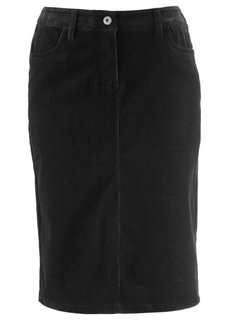 Вельветовая юбка (темно-оливковый) Bonprix