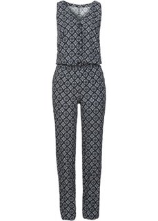 Комбинезон (красный/лиловый с узором) Bonprix