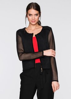 Куртка в сеточку (черный) Bonprix
