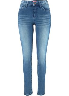 Джинсы-суперстретч со стройнящим эффектом SLIM, низкий рост (K) (синий) Bonprix
