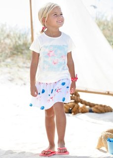 Юбка, Размеры 80-134 (цвет белой шерсти с рисунком) Bonprix