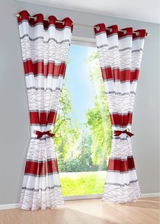 Штора Майра (1 шт.), люверсы (серый) Bonprix