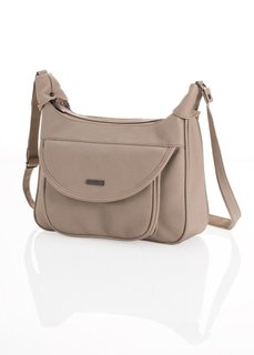 Базовая сумка на ремне через плечо (серо-коричневый) Bonprix