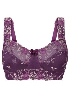 Разгрузочный бюстгальтер без косточек, чашка C (виноградный) Bonprix