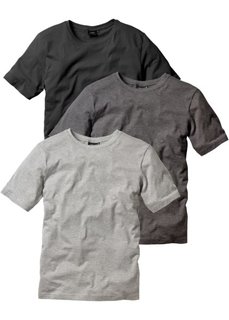 Футболка Regular Fit (3 шт.) (3х белый) Bonprix