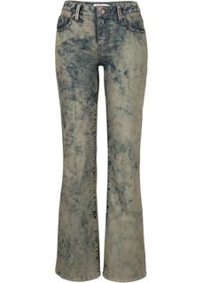 Джинсы-стретч BOOTCUT, cредний рост (N) (оливковый) Bonprix