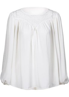 Шифоновая блузка (черный) Bonprix