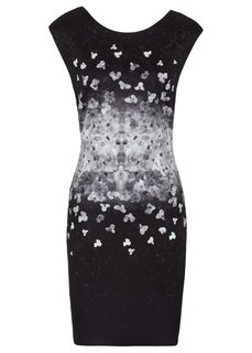 Платье из материала под неопрен (белый) Bonprix