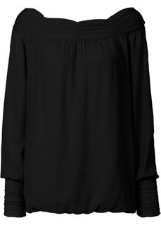 Блузка в стиле Кармен (кленово-красный) Bonprix