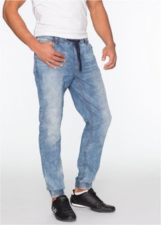 Джинсы Slim Fit Straight без застежки (синий) Bonprix