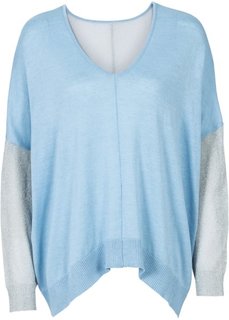 Пуловер с люрексом (нежно-коралловый/серебристый) Bonprix
