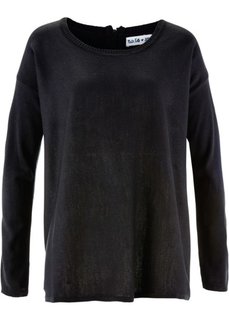 Пуловер дизайна Maite Kelly в стиле оверсайз (серебристый матовый) Bonprix