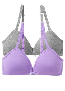 Бюстгальтер (2 шт.) (белый/розовый) Bonprix