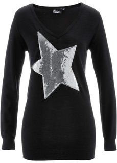 Пуловер (сине-зеленый) Bonprix