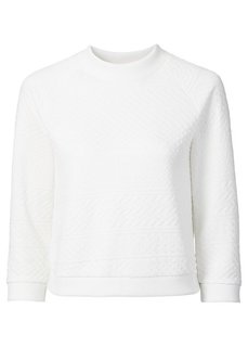 Футболка в вязаном дизайне (черный) Bonprix