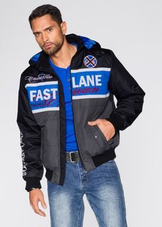 Куртка Regular Fit (антрацитовый/лазурный) Bonprix
