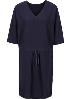 Платье (темно-синий/цвет белой шерсти ) Bonprix