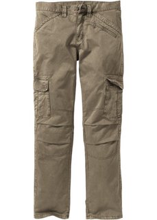 Брюки-карго Loose-Fit Straight (бежевый) Bonprix