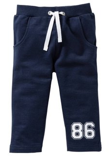 Мода для малышей: трикотажные брюки из биохлопка (2 шт.), Размеры  56/62-104/110 (темно-синий/антрацитовый мелан) Bonprix