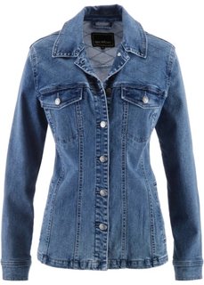 Джинсовая куртка (черный «потертый») Bonprix