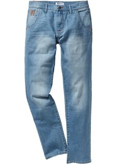 Джинсы-стретч Regular Fit Straight, cредний рост (N) (темно-синий «потертый») Bonprix