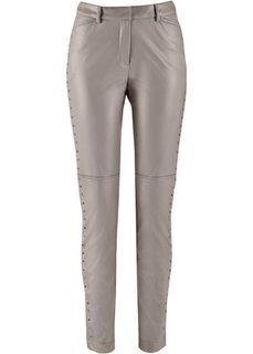 Брюки из искусственной кожи (черный) Bonprix