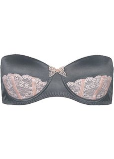 Многофункциональный бюстгальтер-балконет, чашка C (серо-синий/цвет пудры) Bonprix