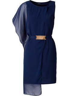 Платье + ремень (2 изд.) (черный) Bonprix