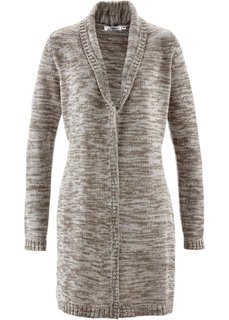 Удлиненный кардиган с длинным рукавом (кленово-красный меланж) Bonprix