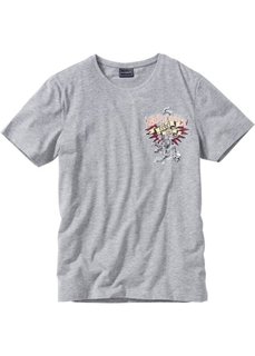 Футболка Slim Fit (белый) Bonprix