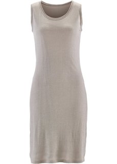 Вязаное платье из льна и вискозы ПРЕМИУМ (цвет белой шерсти) Bonprix