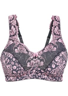 Бюстгальтер-минимайзер, чашка E (антрацитовый/розовая пудра) Bonprix