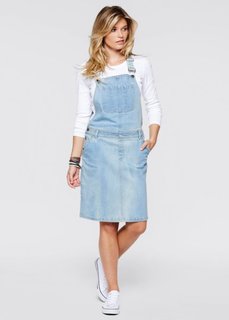 Платье-комбинезон (голубой «потертый») Bonprix