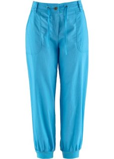Льняные брюки 3/4 (белый) Bonprix