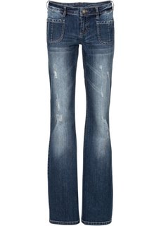 Джинсы Bootcut (синий «потертый») Bonprix